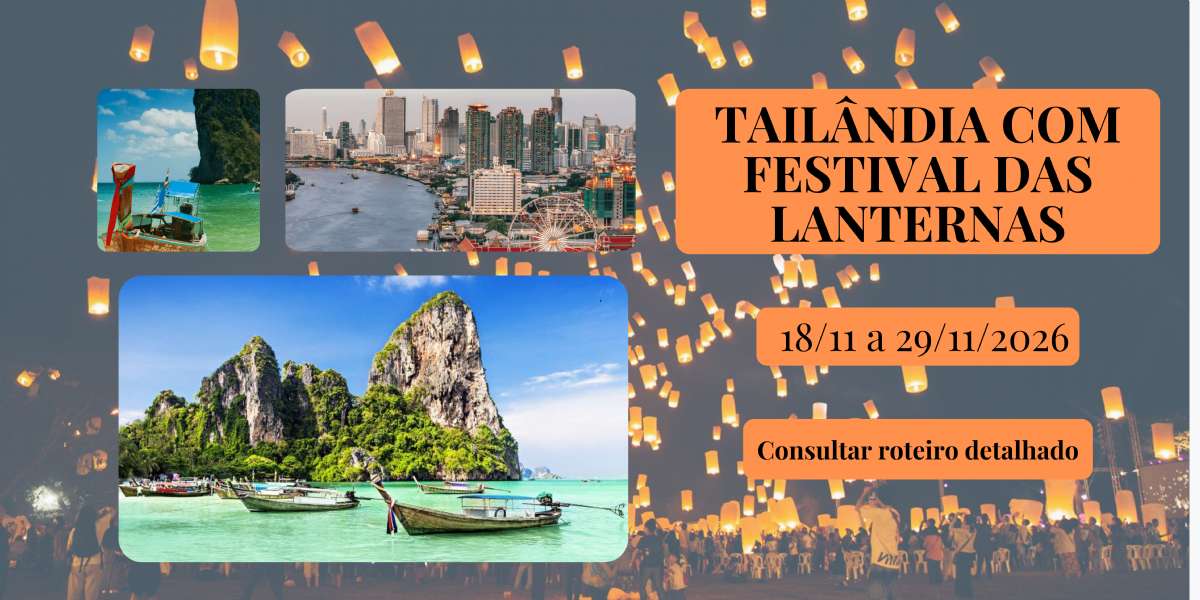 Tailândia com Festival das Lanternas